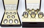 Niue 8 x 1$ Niue 2010 - 2011 8 x 1$ Gothic Cathedrals Churches Notre Dame 8x Silver Coin Set -
