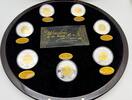 Cambodia 10000 Riels Cambodia 2003 - 2009 7 x 10000 Riels 7 Wonders Of The World Silver Gold Coin Set -