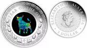 Australia 1$ 2021 Australian OPAL LUNAR YEAR OF THE OX 1 oz Silver Coin  286.08 £ free shipping
