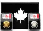 Canada PROUD BALD EAGLE 2 oz Gold Coin & 1 oz Silver Coin 250$ 2020 NGC PF70