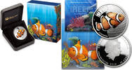 Australia 50 Cents Australia 2010 – Sea Life I – The Reef Clownfish – 1/2 oz. Silver Proof Coin -