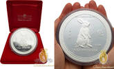 Australia 30$ Australia 1999 $30 Year Of The Rabbit Lunar Series I 1kg Silver Proof Coin -