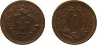 Switzerland 1 Rappen Switzerland Federal State 1936 B 1 Rappen (Wreath; bronze) Bronze (95% copper, 4% tin, 1% zinc) Bern Mint (2000000) 1.5g AU HMZ -