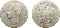 Venezuela 2 Bolívares Venezuela United States 1926 2 Bolívares Silver (.835) (Copper .165) Philadelphia Mint (1000000) 10g VF Y 23 NCV mv2bs-aa -