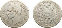 Venezuela 2 Bolívares Venezuela United States 1929 2 Bolívares Silver (.835) (Copper .165) Philadelphia Mint (1500000) 10g VF Y 23 NCV mv2bs-aa -