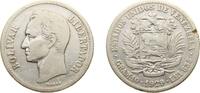Venezuela 2 Bolívares Venezuela United States 1929 2 Bolívares Silver (.835) (Copper .165) Philadelphia Mint (1500000) 10g VF Y 23 NCV mv2bs-aa -