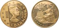 Denmark NULL Denmark Kingdom 2002 5 Euro - Margrethe II (Fantasy items) Nordic gold (Goldine) (20000) 21g PF X Pn9 -