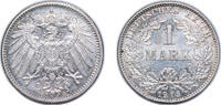 Germany 1 Mark Germany Second Empire 1915 G 1 Mark - Wilhelm II (type 2 - small shield) Silver (.900) Karlsruhe Mint (1749261) 5.556g UNC KM 14 -