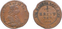 Germany ½ Kreuzer Germany Archbishopric of Mainz Holy Roman Empire 1796 S-IA ½ Kreutzer - Frederick Charles Joseph of Erthal Copper 3.7g VF KM 403 -