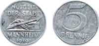 Germany 5 Pfennigs Germany City of Mannheim 1919 5 Pfennig - Mannheim Iron (192600) 2.4g XF Funck 315.1 Men18 20355.1 -