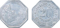 Germany 20 Pfennigs Nuremberg and Fürth, Cities of ND 20 Pfennig - Städt. Sparkasse (Nürnberg-Fürth) Aluminium L. Chr. Lauer Mint 1.1g UNC Men05 192 -