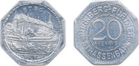 Germany 20 Pfennigs Nuremberg and Fürth, Cities of ND 20 Pfennig - Burg (Nürnberg-Fürth) Aluminium L. Chr. Lauer Mint 1.2g UNC Men05 19256.6 Men18 2 -