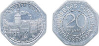 Germany 20 Pfennigs Nuremberg and Fürth, Cities of ND 20 Pfennig - Weisser Turm (Nürnberg-Fürth) Aluminium L. Chr. Lauer Mint 1.2g UNC Men05 19256.4 -