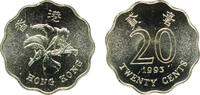 China 20 Cents China Hong Kong 1993 20 Cents Nickel brass 2.52g UNC KM 67 -