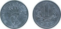 Denmark 1 Øre Denmark 1943 N;S 1 Øre - Christian X (German Occupation) Zinc (15082000) 1.6g UNC KM 832 Schön 45a -