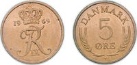 Denmark 5 Øre Denmark 1969 C♥S 5 Øre - Frederik IX Bronze (23593660) 6g UNC KM 848 Schön 67 -