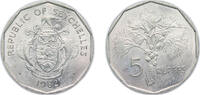 Seychelles 5 Rupees Seychelles Republic 1982 5 Rupees Copper-nickel (300000) 9.01g UNC KM 51.1 KM 51.2 Schön 51.1 Schön 51.2 -