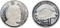 Seychelles 1 Rupee Seychelles Republic 1976 1 Rupee (Independence) Copper-nickel (259000) 11.56g PF KM 26 -