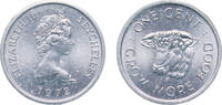 Seychelles 1 Cent Seychelles 1972 1 Cent - Elizabeth II (FAO) Aluminium-magnesium (2370000) 0.7g UNC KM 17 Schön 17 -