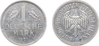 Germany 1 Deutsche Mark Germany Federal Republic of Germany 1961 J 1 Deutsche Mark Copper-nickel Hamburgische Münze Mint (7483000) 5.5g AU KM 110 J 385 -