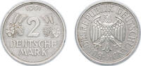 Germany 2 Deutsche Mark Germany Federal Republic of Germany 1951 J 2 Deutsche Mark Copper-nickel Hamburgische Münze Mint (20104000) 7g AU KM 111 J 386 S -