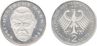 Germany 2 Deutsche Mark Germany Federal Republic of Germany 1997 J 2 Deutsche Mark (Ludwig Erhard) Copper-nickel clad nickel Hamburgische Münze Mint (70 -