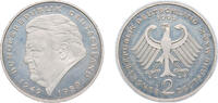 Germany 2 Deutsche Mark Germany Federal Republic of Germany 1999 J 2 Deutsche Mark (Franz Josef Strauss) Copper-nickel clad nickel Hamburgische Münze Mi -