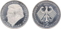 Germany 2 Deutsche Mark Germany Federal Republic of Germany 2000 J 2 Deutsche Mark (Franz Josef Strauss) Copper-nickel clad nickel Hamburgische Münze Mi -