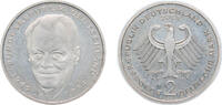 Germany 2 Deutsche Mark Germany Federal Republic of Germany 2001 D 2 Deutsche Mark (Willy Brandt) Copper-nickel clad nickel Berlin Mint (130000) 7g UNC -