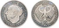 Germany 2 Deutsche Mark Germany Federal Republic of Germany 1975 J 2 Deutsche Mark (Theodor Heuss) Copper-nickel clad nickel (Cladding: 75% Copper, 25% -