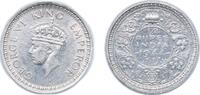India ¼ Rupee India - British 1944 B ¼ Rupee - George VI Silver (.500) (170504000) 2.89g AU KM 547 -