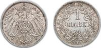 Germany 1 Mark Germany Germany - 1871-1948 1907 F 1 Mark - Wilhelm II (type 2 - small shield) Silver (.900) (1703552) 5.556g AU KM 14 AKS 2 J 1 -