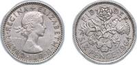 Great Britain 6 Pence Great Britain United Kingdom 1964 6 Pence - Elizabeth II (1st portrait; no 'BRITT:OMN') Copper-nickel (75% Cu, 25% Ni) Royal Min -