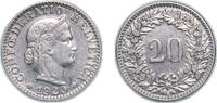 Switzerland 20 Rappen Switzerland Federal State 1920 B 20 Rappen (Libertas; nickel) Nickel Bern Mint (3100000) 4.03g XF HMZ 2 1208 Divo/Tob19 311 KM 2 -