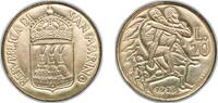 San Marino 20 Lire San Marino Republic 1973 20 Lire (Human Solidarity) Aluminium bronze Rome Mint (291000) 3.59g UNC KM 26 -