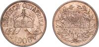 German East Africa 5 Heller German East Africa German colony 1908 J 5 Heller - Wilhelm II Bronze Hamburgische Münze Mint (600000) 19.74g AU KM 11 Schön 8 -
