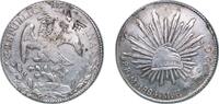 Mexico 8 Reales Mexico Federal Republic 1884 Mo MH 8 Reales 利 Silver (.903) Mexican Mint 27.09g XF Chopmarked KM 377 -
