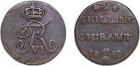 Norway 2 Skilling Courant Norway 1810 2 Skilling Courant - Frederik VI Copper (3449000) 9.51g VF KM 280 -