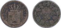 Germany 1 Kreuzer Germany Kingdom of Bavaria German states 1859 1 Kreuzer - Maximilian II Billon (.166 silver) 0.65g F KM 858 AKS 156 -