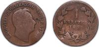 Germany 1 Kreuzer Germany Grand-duchy of Baden German states 1851 1 Kreuzer - Leopold I Copper (1280400) 3.73g VF KM 218 AKS 107 -