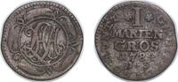 Germany 1 Mariengroschen Germany County of Lippe Holy Roman Empire 1784 DS 1 Mariengroschen - Louis Henry Adolphus as regent Billon 1.22g VF KM 207 -