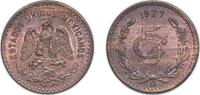Mexico 5 Centavos Mexico United Mexican States 1927 Mo 5 Centavos Bronze (3600000) 9g UNC KM 422 -