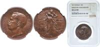 Italy 10 Centesimi Italy Kingdom 1911 R 10 Centesimi - Victor Emmanuel III (Kingdom Anniversary) Copper Rome Mint (2000000) 10g NGC MS 62 KM 51 -