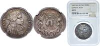 Italy ½ Ducato Italy Kingdom of Naples Kingdom 1693 AGA M ½ Ducato - Carlo II Silver (.895) 11g NGC AU 53 KM 120 MIR 297 -