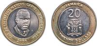 Jamaica 20 Dollars Jamaica Commonwealth 2000 20 Dollars (Non-magnetic) Bimetallic: copper-nickel centre in nickel brass ring Royal Mint 7.8g UNC KM -
