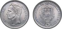 Venezuela 5 Bolivars Venezuela Fourth Republic 1977 5 Bolívares Nickel (60000000) 15.13g UNC Y 53 NCV mv5bs-ca -
