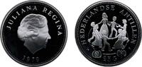 Netherlands Antilles 25 Gulden Netherlands Antilles Dutch colony 1979 25 Gulden - Juliana (UNICEF) Silver (.925) (17000) 27.22g PF KM 22 Schön 62 -