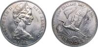New Zealand 1 Dollar New Zealand 1974 1 Dollar - Elizabeth II (2nd Portrait; New Zealand Day) Copper-nickel (50000) 27.21g UNC KM 45 -
