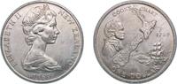 New Zealand 1 Dollar New Zealand 1969 1 Dollar - Elizabeth II (2nd Portrait; Cook's Voyage) Copper-nickel 27.12g UNC KM 40 KM 40.1 KM 40.2 KM 40.3 -