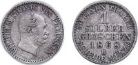 Germany 1 Silbergroschen Germany Kingdom of Prussia German states 1866 B 1 Silbergroschen - William I Billon (.220 silver) 2.11g XF AKS 103 Olding FR 415 -